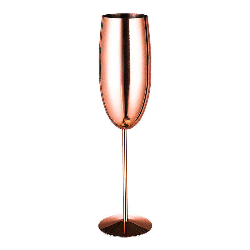 Champagne glass stainless steel goblet